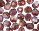 Czech Fire Polished Glass Luster Amethyst/Crystal Round 3mm