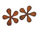 The Lipstick Ranch Rusted Iron Extra-Large Daisy Pendant 58mm