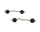 Jangles Ceramic Black Wavy Link 56-67x11-12mm