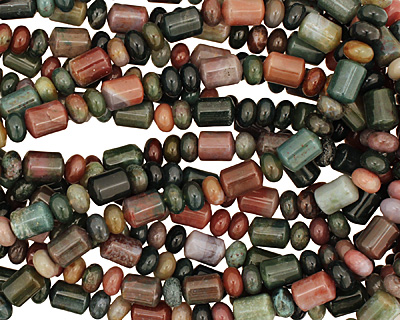 Fancy Jasper Barrel Rondelle 5-12x8mm