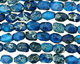 Midnight Blue Impression Jasper Faceted Nugget 18-19x13-14mm