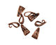 Antique Copper (plated) Filigree Bail w/ Hook 8x15mm