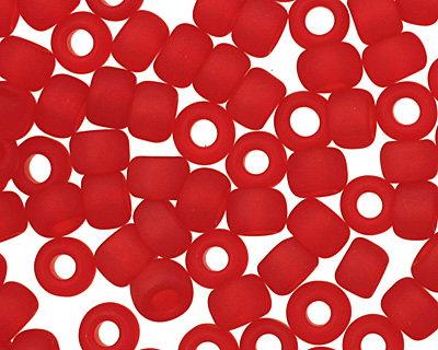 TOHO Transparent Frosted Ruby Round 8/0 Seed Bead