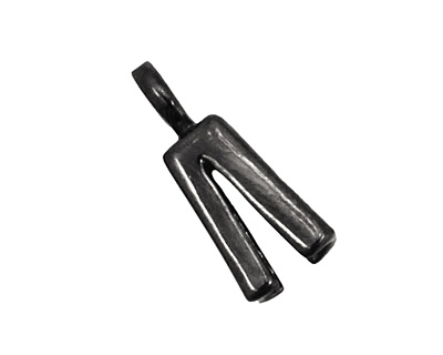 SilverSilk Gunmetal Single End Cap 14x5mm