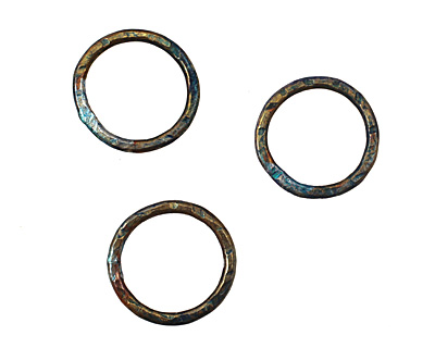 Missficklemedia Patinated Peacock Blue Link 16mm