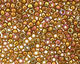 TOHO Gold Lustered Dark Topaz Round 15/0 Seed Bead
