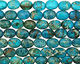 Teal Impression Jasper Flat Oval 20x15mm