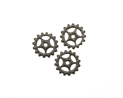 C-Koop Enameled Metal Steel Gray Small Sectioned Gear 16mm
