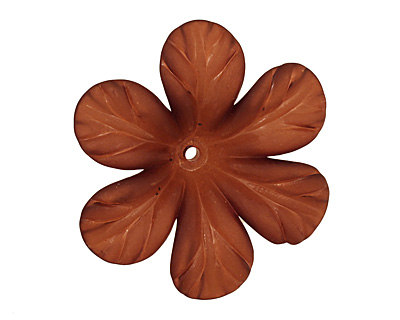 Lucite Espresso Clematis Flower 8x30mm