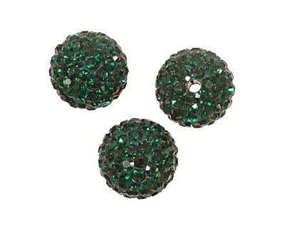 Emerald Pave Round 12mm