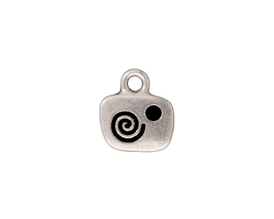 TierraCast Antique Silver (plated) Live Charm w/ Glue In 12x14mm