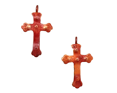 Patricia Healey Copper Small Cross Pendant 21x34mm
