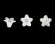 Lucite Seafoam 5 Petal Small Bellflower 12x18mm