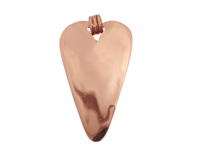 Copper Lipped Heart Bezel 29x53mm