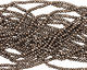 Golden Pyrite (silver tone) Faceted Rondelle 3mm