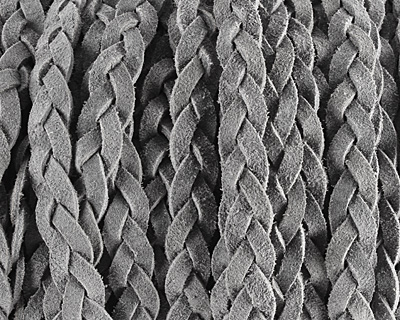 Iceburg Flat Braided Suede Leather 12mm