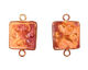 Patricia Healey Copper Paw Print Large Vertical Link 21x33mm