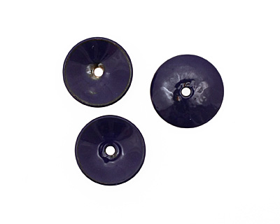 C-Koop Enameled Metal Dark Blue Disc 3-4x18-20mm