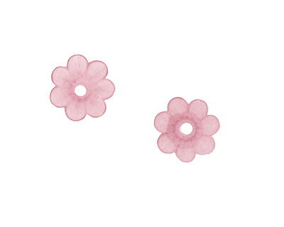 Matte Smoky Topaz Lucite Daisy 3x10mm