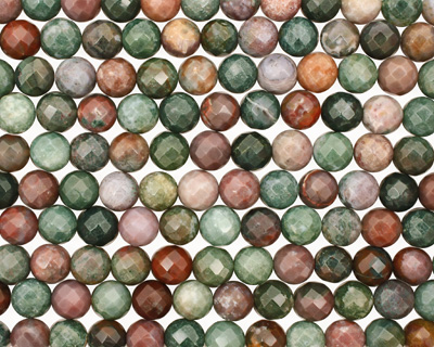 Fancy Jasper Faceted Round 12mm