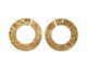 Brass Textured Ring Connector 22mm