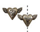 Green Girl Pewter Follow Heart 18x32mm