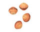 African Paper (orange, mocha) Bicone 14-15x16-17mm