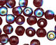 Czech Glass Garnet AB Round 4mm