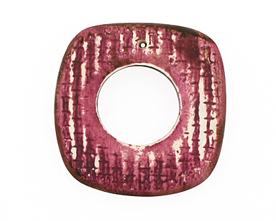 Humble Beads Polymer Clay Mulberry Square Toggle Clasp 27-29, 26mm bar