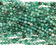 Green Line Agate Faceted Round 4mm