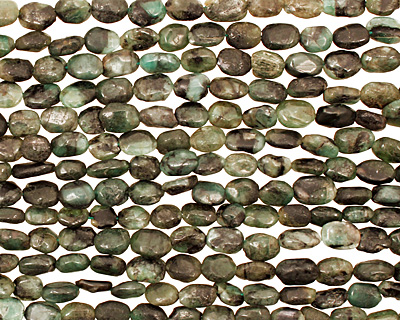 Emerald Rough Tumbled Nugget 7-10x6-7mm