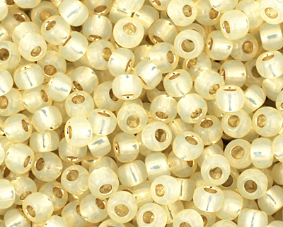 TOHO Milky Light Jonquil (with Silver Lining) Round 11/0 Seed Bead