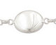 Silver (plated) Oval Bezel Link Bracelet 24x18mm