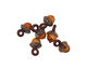 Grace Lampwork Copper River Acorn 17x28mm