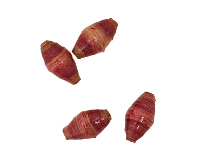 African Paper (camel, merlot) Rice 20x10-11mm