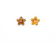 C-Koop Enameled Metal Dark Mustard Small 5 Petal 12mm