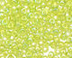 TOHO Transparent Rainbow Lime Green Round 11/0 Seed Bead