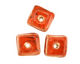 Jangles Ceramic Orange Small Square Disc 15mm