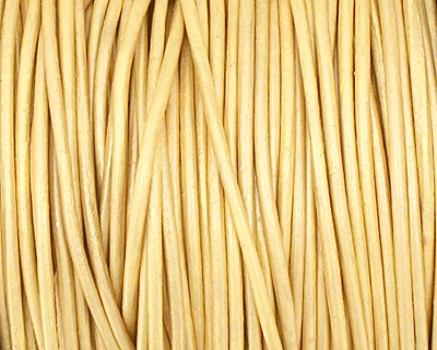 Gold (metallic) Round Leather Cord 1.5mm