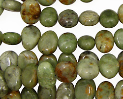 Petrified Green Opal Polished Pebble 8x10mm
