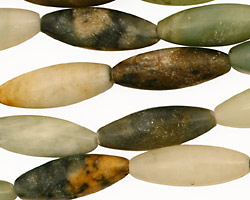 Antique Soocho Jade Rice 22x8mm