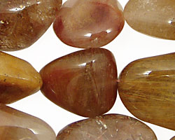 Rutilated Quartz (multi) Tumbled Nugget 23-29x15-20mm