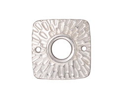 TierraCast Rhodium (plated) Radiant Square Link 22mm