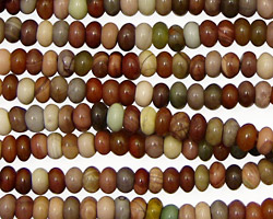 Imperial Jasper Rondelle 4mm