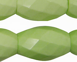 Lemon Chrysoprase Faceted Rice 30x20mm