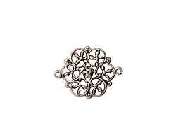 Stampt Antique Pewter (plated) Celtic Swirls Connector 18x13.5mm