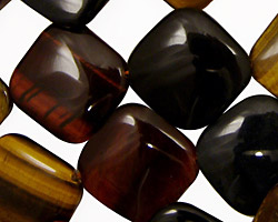 Tiger Eye (multi) Diamond 22mm