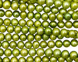 Olive Green Semi-Round 4.5-5mm
