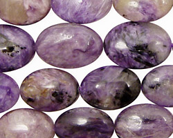 Charoite Flat Oval 16x12-18x13mm