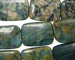 Mystic Blue Feldspath Thin Pillow 20x15mm